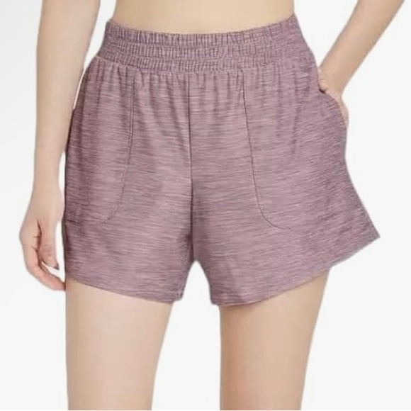💜 NWT! All In Motion Purple Heather Shorts - Picture 2 of 4